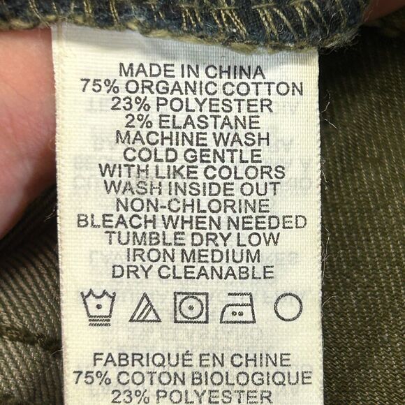 prAna Kayla Jeans Women's Size 00 Reg Green Stretch Organic Cotton 31" - Picture 7 of 13